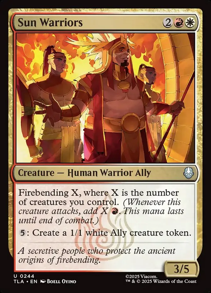 2025 Avatar: The Last Airbender Sun Warriors #244 uncommon card image