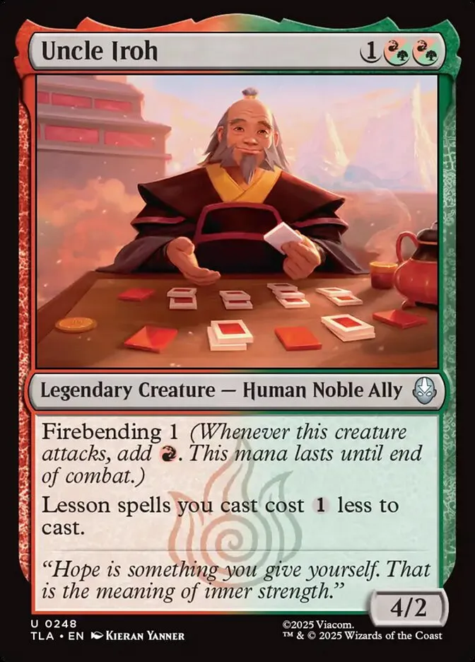 2025 Avatar: The Last Airbender Uncle Iroh #248 uncommon card image