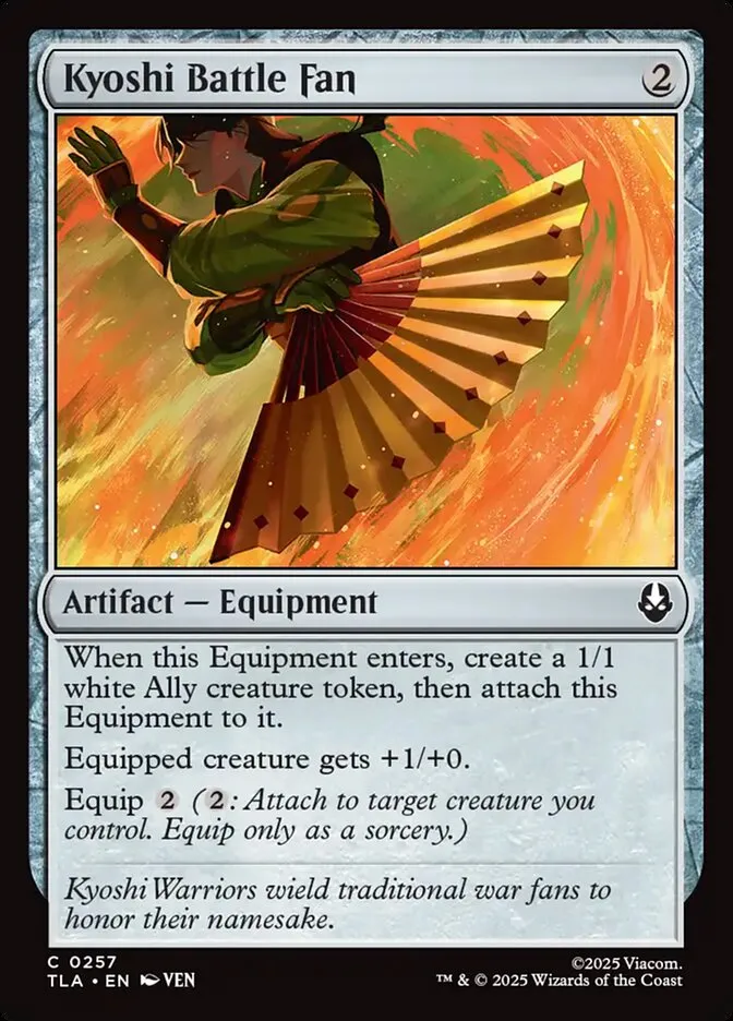 2025 Avatar: The Last Airbender Kyoshi Battle Fan #257 common card image