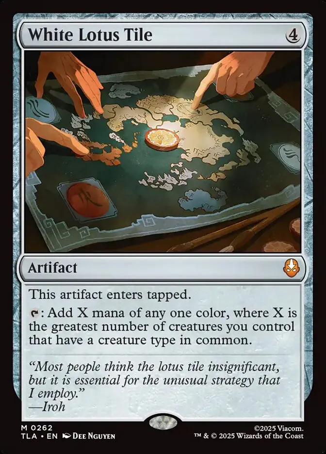 2025 Avatar: The Last Airbender White Lotus Tile #262 mythic card image