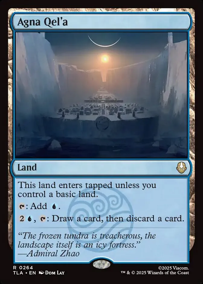 2025 Avatar: The Last Airbender Agna Qel'a #264 rare card image