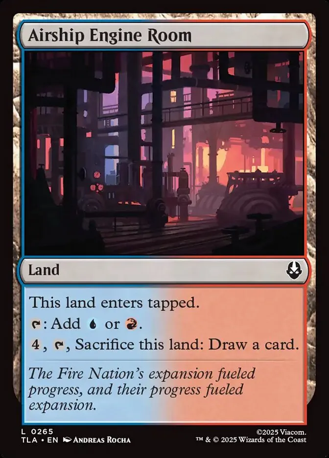 2025 Avatar: The Last Airbender Airship Engine Room #265 common card image