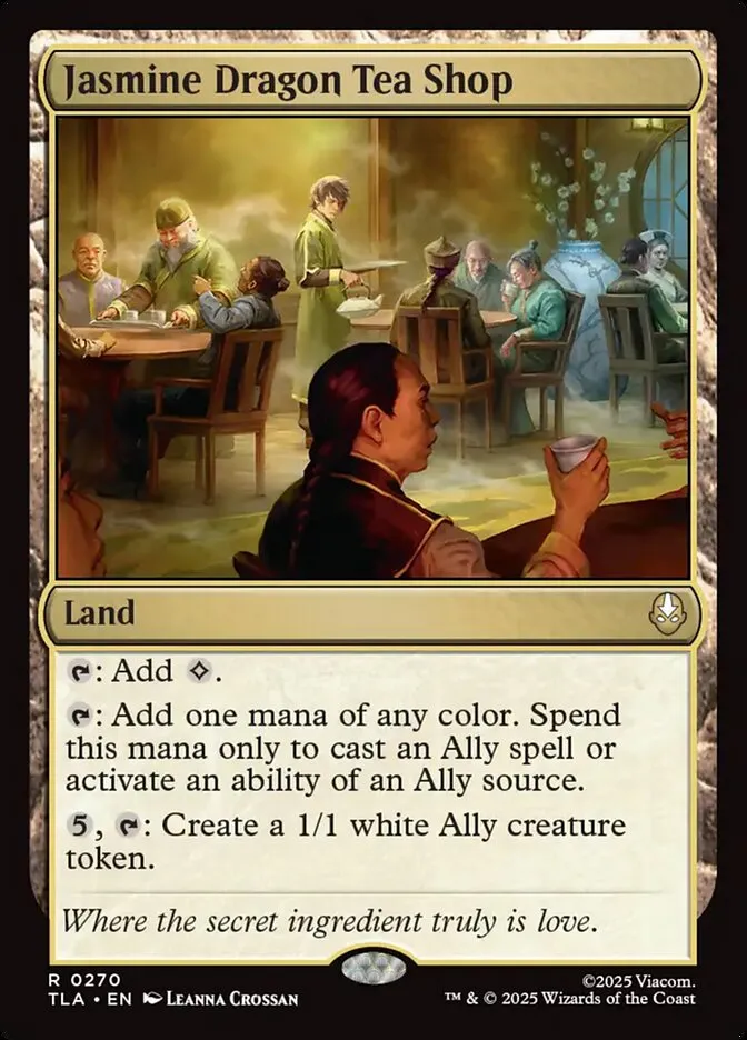 2025 Avatar: The Last Airbender Jasmine Dragon Tea Shop #270 rare card image