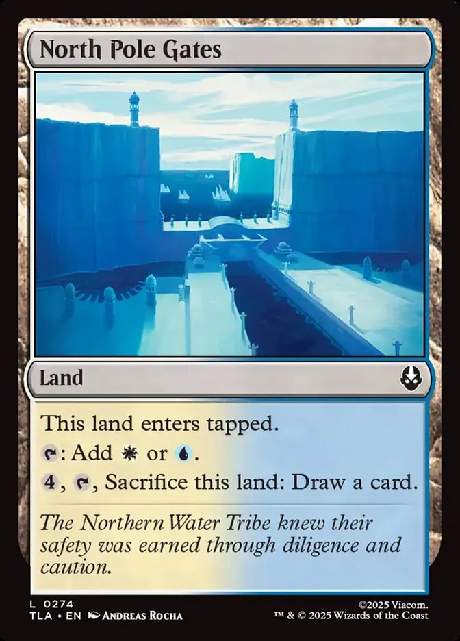 2025 Avatar: The Last Airbender North Pole Gates #274 common card image
