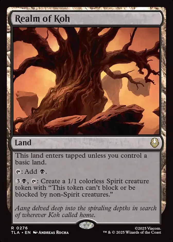 2025 Avatar: The Last Airbender Realm of Koh #276 rare card image