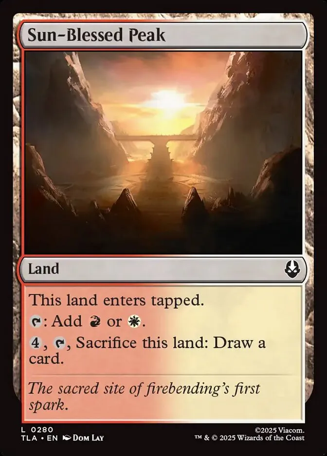 2025 Avatar: The Last Airbender Sun-Blessed Peak #280 common card image
