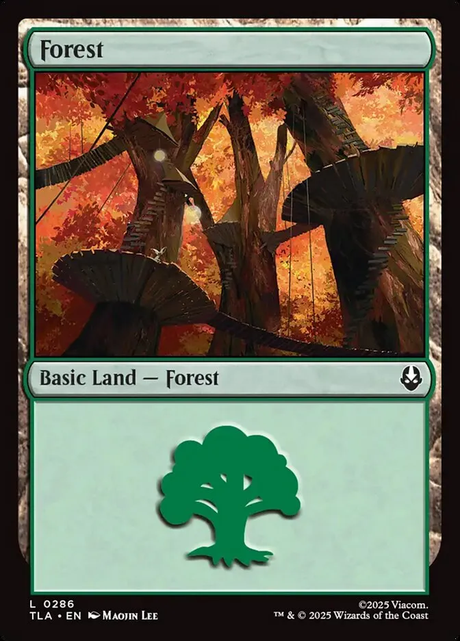 2025 Avatar: The Last Airbender Forest #286 common card image