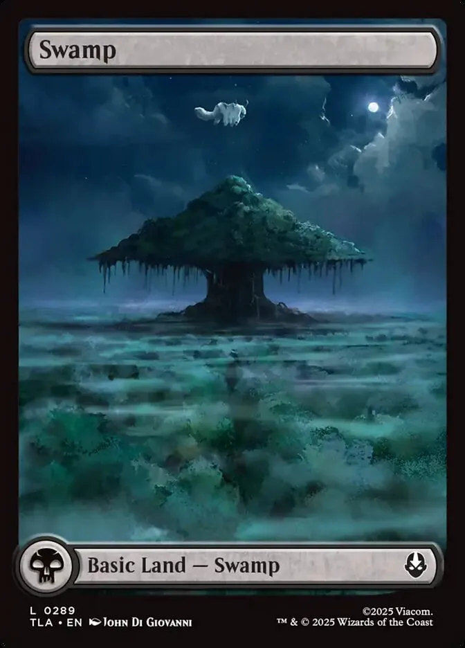 2025 Avatar: The Last Airbender Swamp #289 common card image