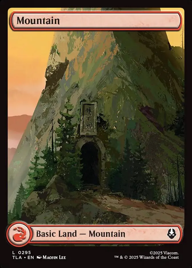 2025 Avatar: The Last Airbender Mountain #295 common card image