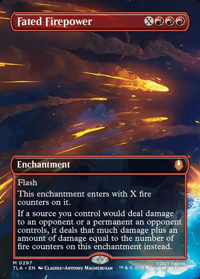 2025 Avatar: The Last Airbender Fated Firepower mythic #297 mythic card image