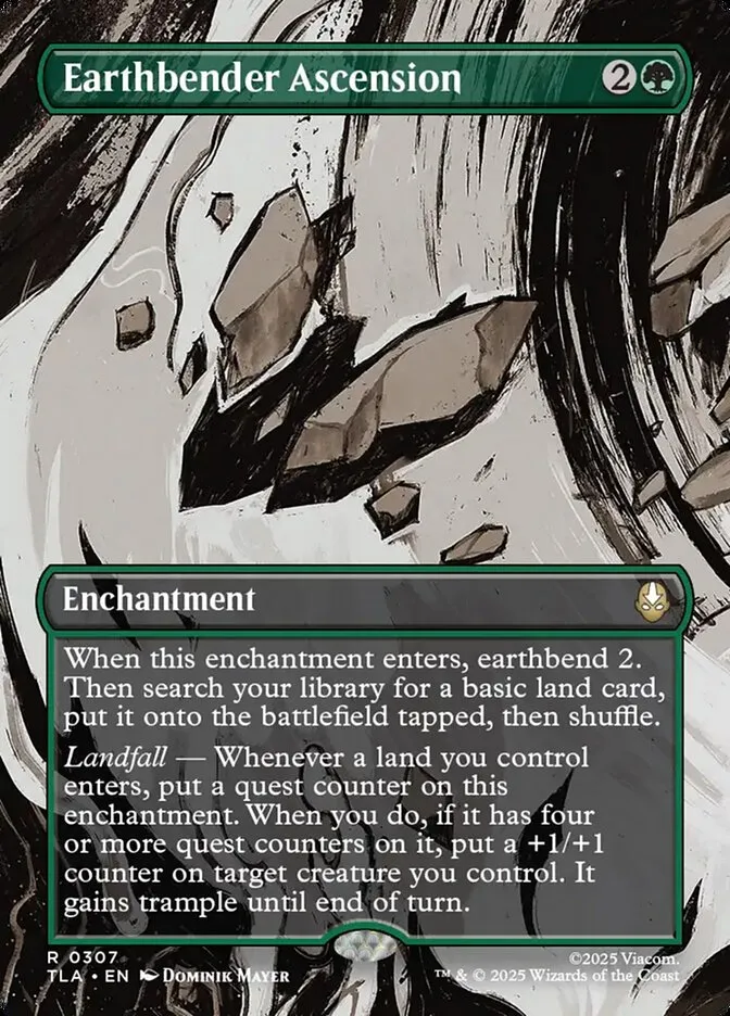 2025 Avatar: The Last Airbender Earthbender Ascension rare #307 rare card image