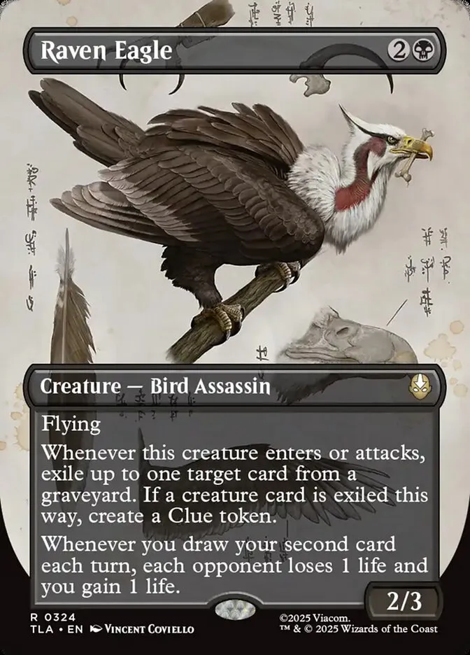 2025 Avatar: The Last Airbender Raven Eagle rare #324 rare card image