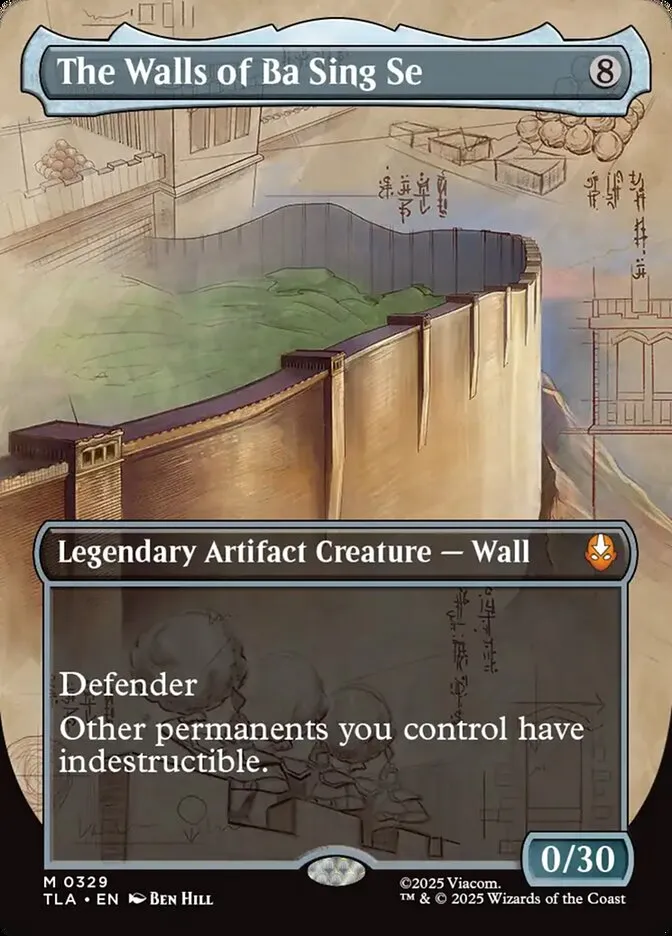 2025 Avatar: The Last Airbender The Walls of Ba Sing Se mythic #329 mythic card image