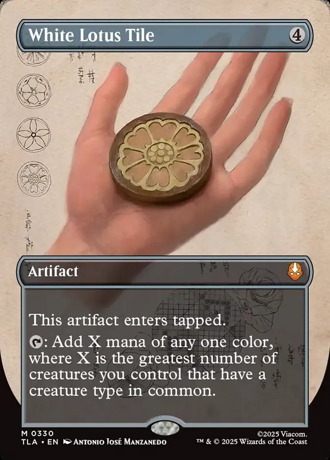 2025 Avatar: The Last Airbender White Lotus Tile mythic #330 mythic card image