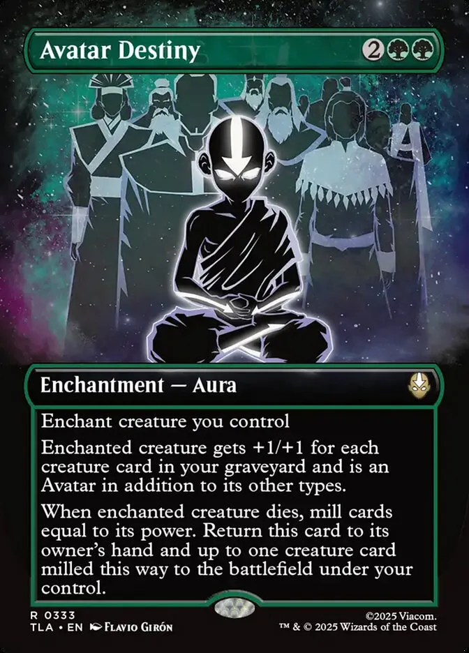 2025 Avatar: The Last Airbender Avatar Destiny rare #333 rare card image