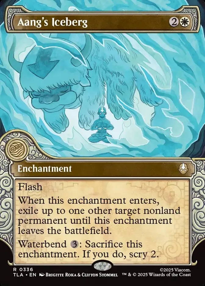2025 Avatar: The Last Airbender Aang's Iceberg rare #336 rare card image
