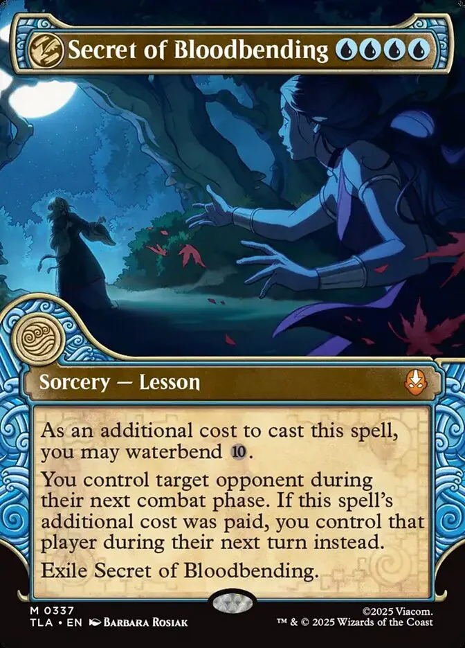 2025 Avatar: The Last Airbender Secret of Bloodbending mythic #337 mythic card image