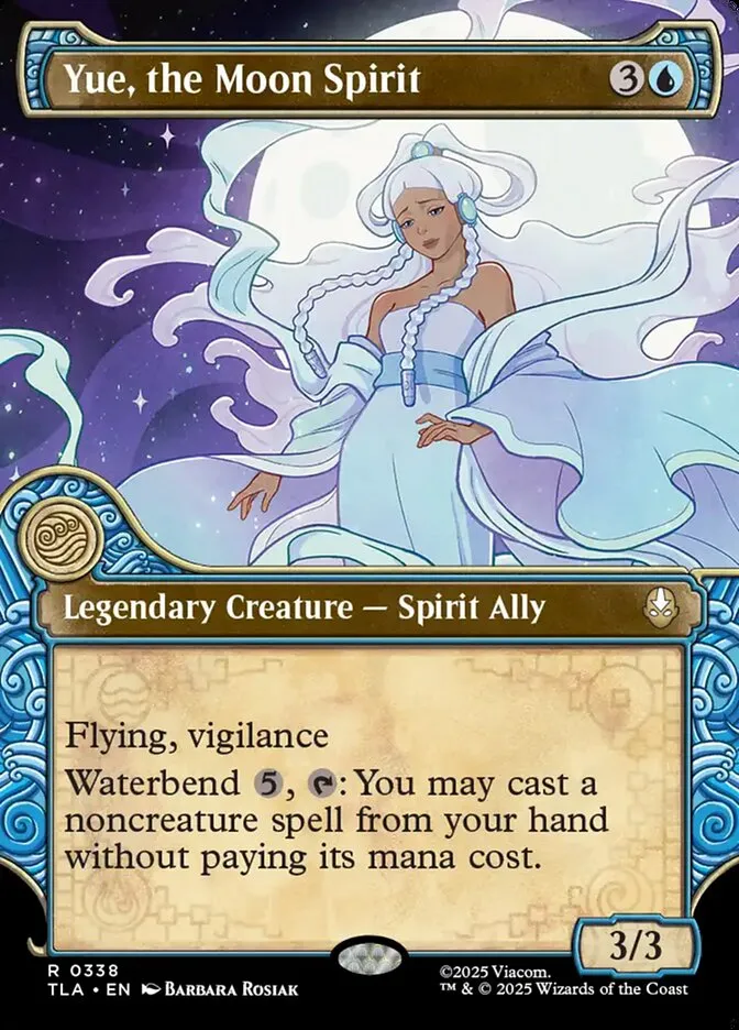2025 Avatar: The Last Airbender Yue, the Moon Spirit rare #338 rare card image