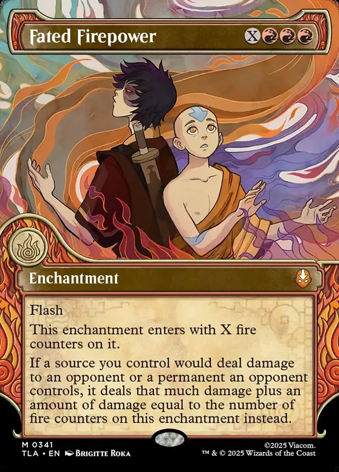 2025 Avatar: The Last Airbender Fated Firepower mythic #341 mythic card image