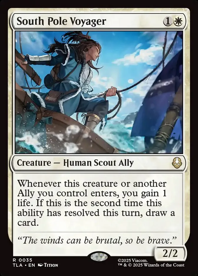 2025 Avatar: The Last Airbender South Pole Voyager [Foil] rare #35 rare card image