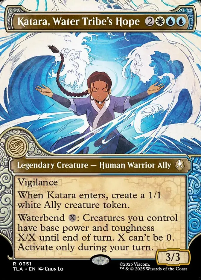 2025 Avatar: The Last Airbender Katara, Water Tribe's Hope rare #351 rare card image