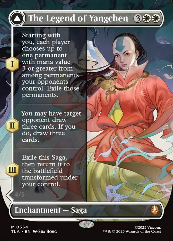 2025 Avatar: The Last Airbender The Legend of Yangchen // Avatar Yangchen mythic #354 mythic card image