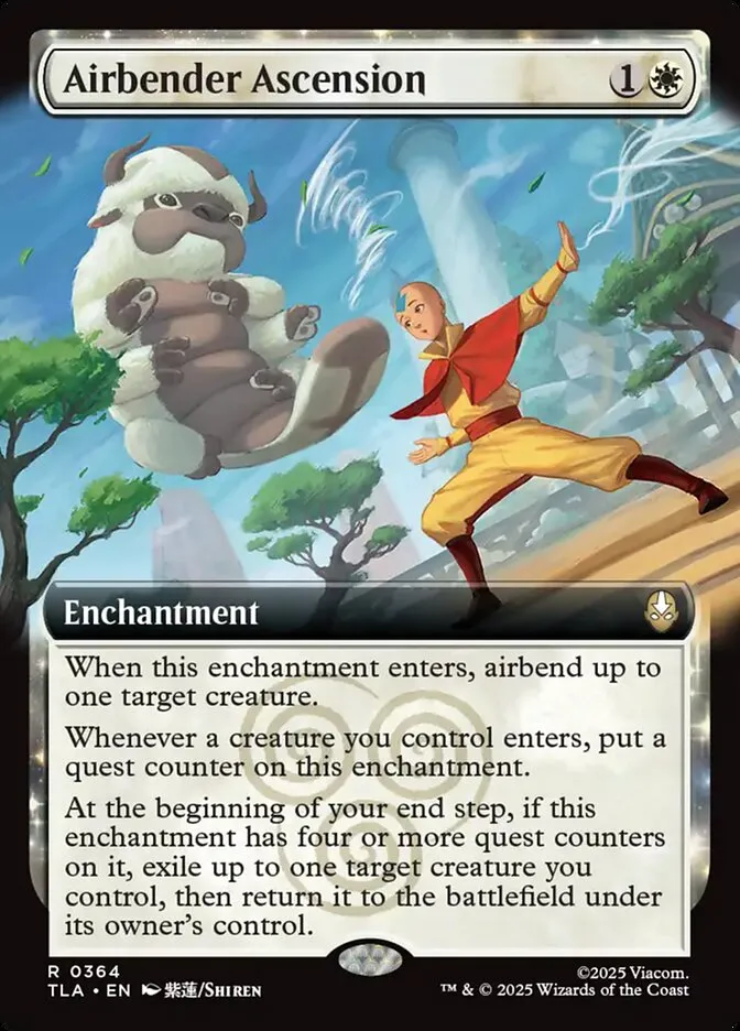 2025 Avatar: The Last Airbender Airbender Ascension rare #364 rare card image