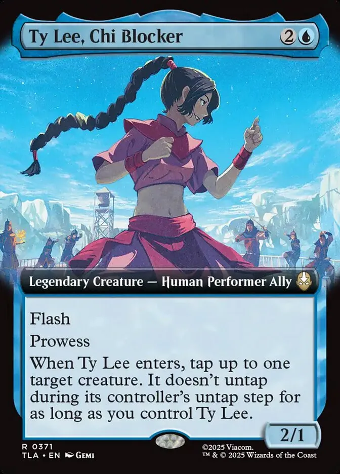 2025 Avatar: The Last Airbender Ty Lee, Chi Blocker rare #371 rare card image