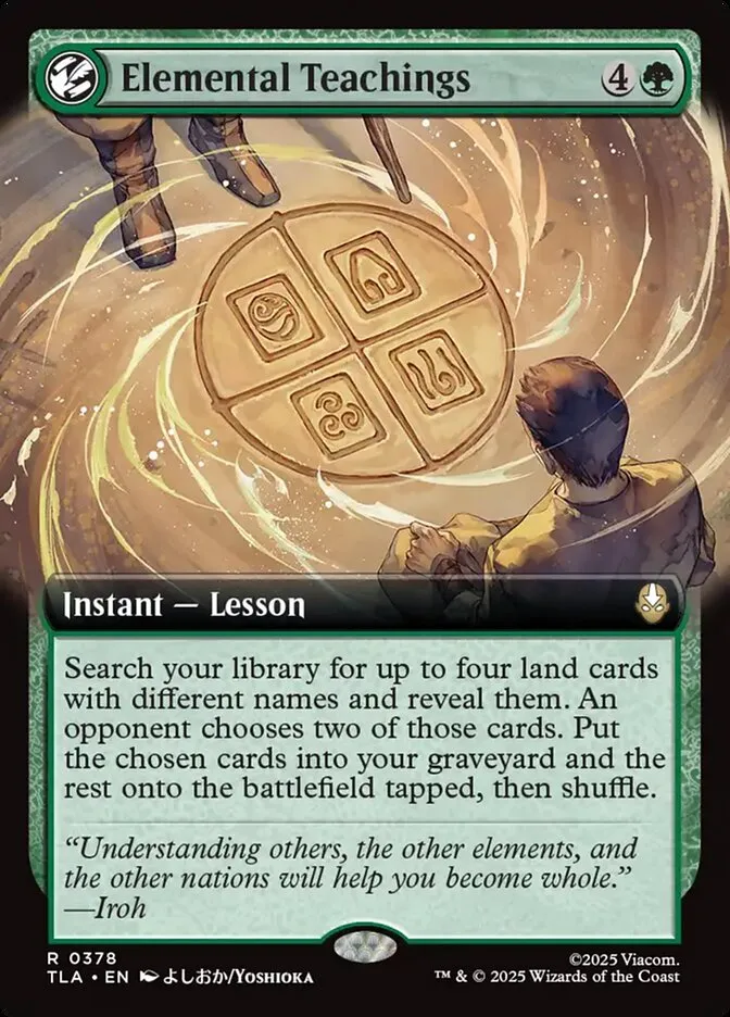 2025 Avatar: The Last Airbender Elemental Teachings rare #378 rare card image