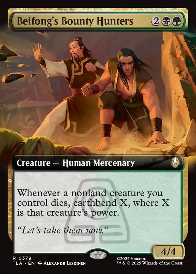 2025 Avatar: The Last Airbender Beifong's Bounty Hunters rare #379 rare card image