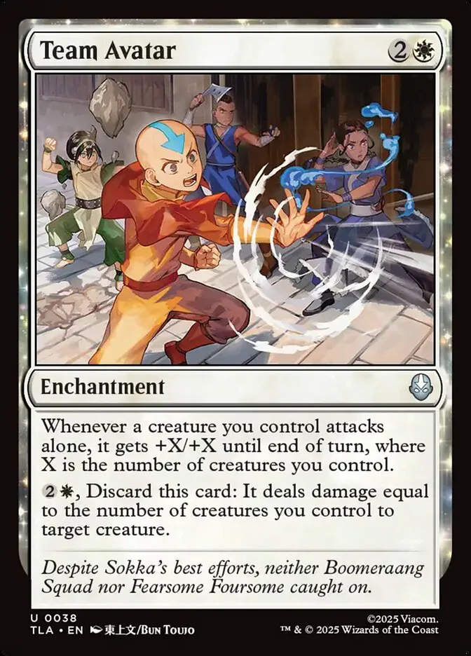 2025 Avatar: The Last Airbender Team Avatar [Foil] uncommon #38 uncommon card image