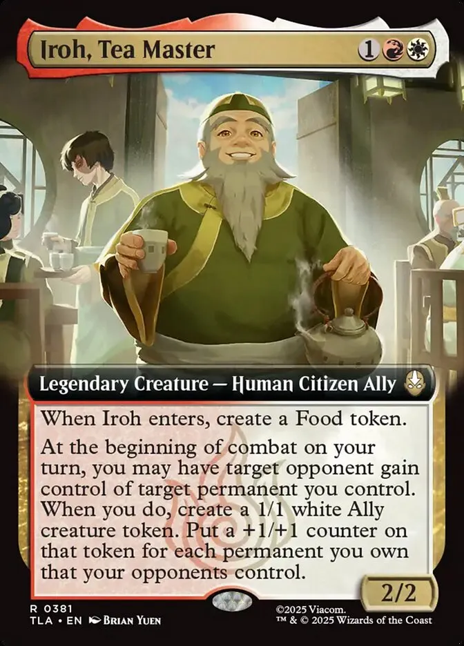 2025 Avatar: The Last Airbender Iroh, Tea Master rare #381 rare card image