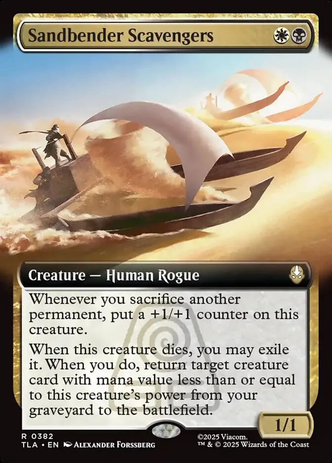 2025 Avatar: The Last Airbender Sandbender Scavengers rare #382 rare card image