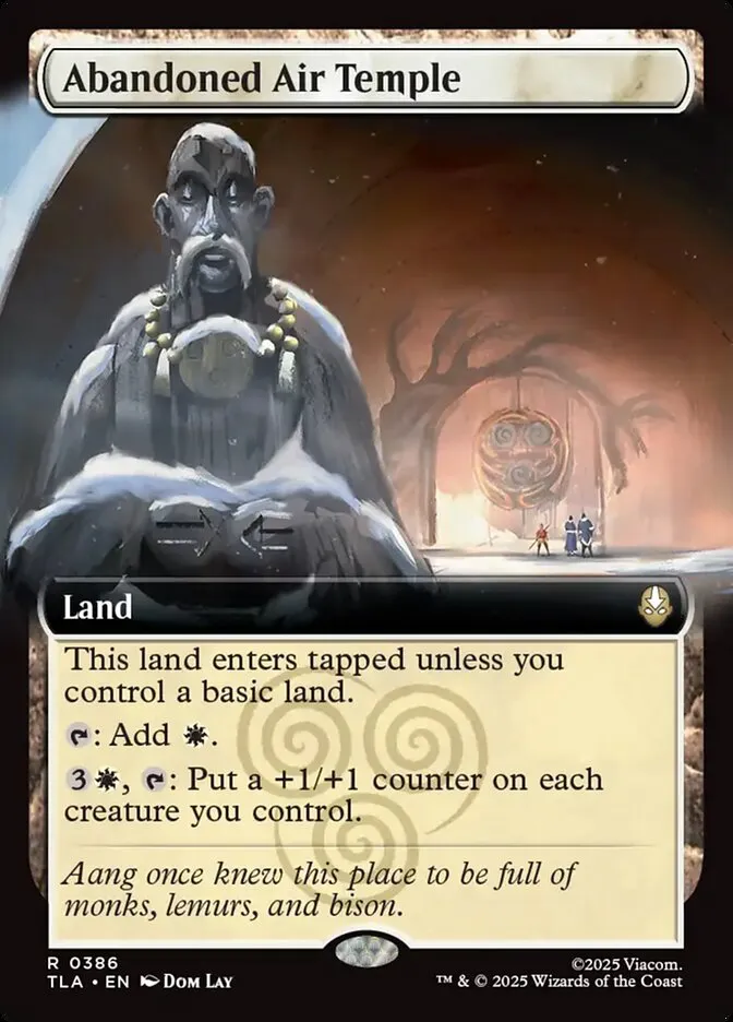 2025 Avatar: The Last Airbender Abandoned Air Temple rare #386 rare card image