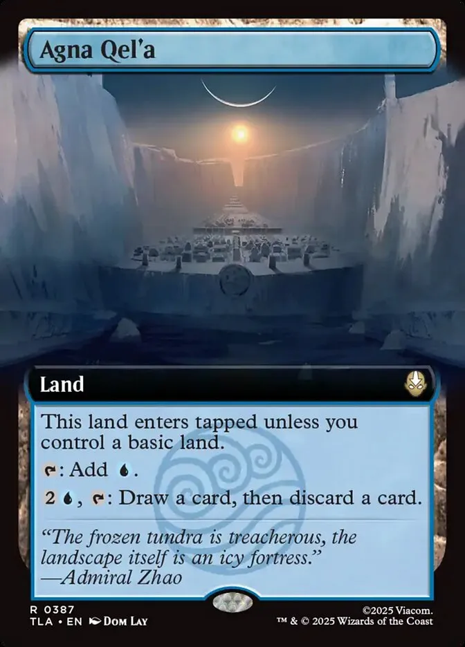 2025 Avatar: The Last Airbender Agna Qel'a rare #387 rare card image