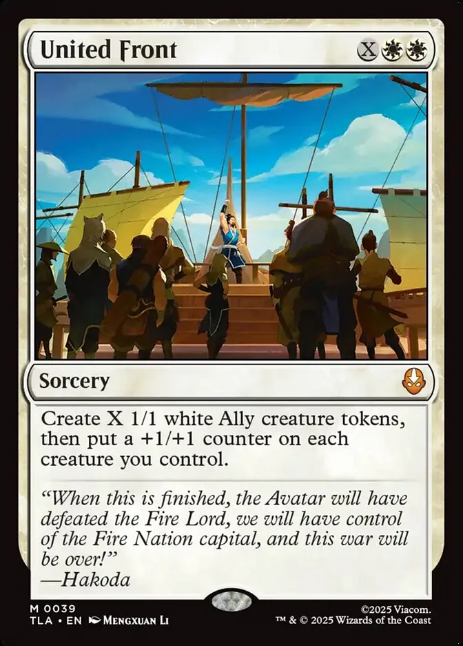 2025 Avatar: The Last Airbender United Front [Foil] mythic #39 mythic card image