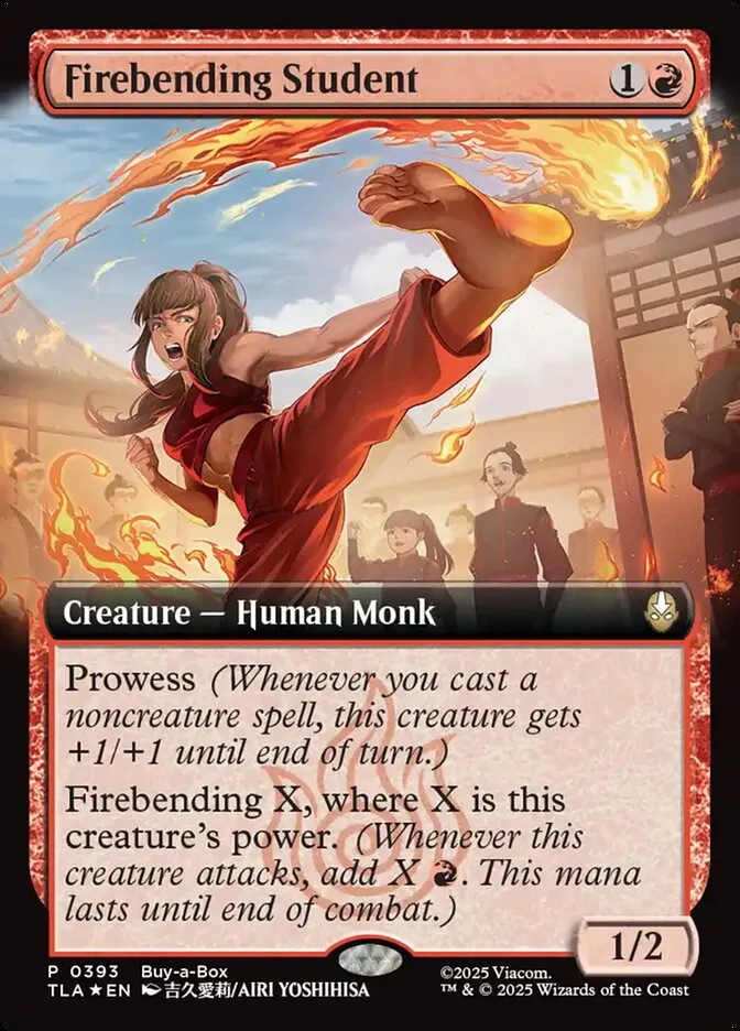 2025 Avatar: The Last Airbender Firebending Student #393 rare card image