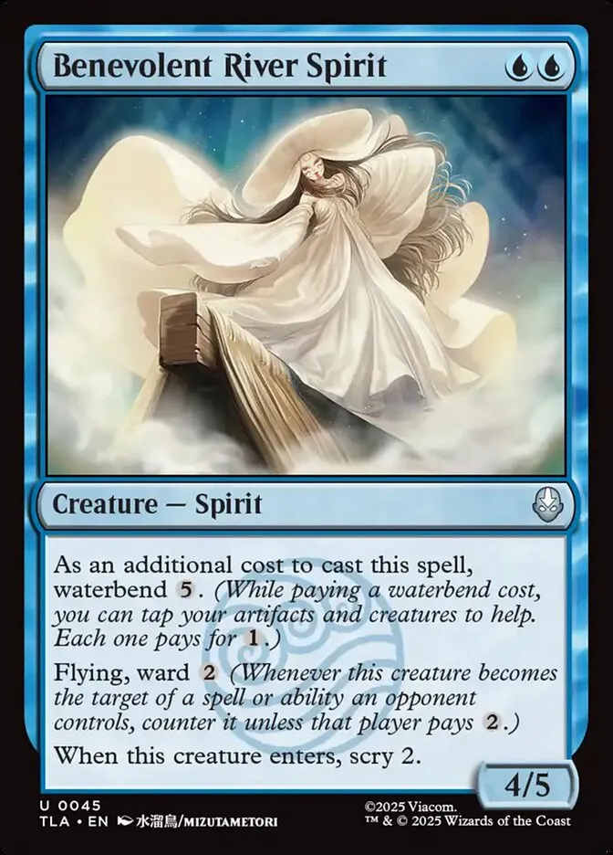 2025 Avatar: The Last Airbender Benevolent River Spirit [Foil] uncommon #45 uncommon card image