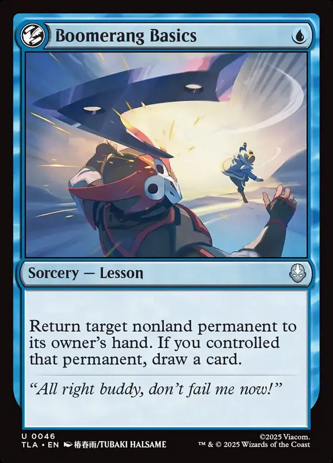 2025 Avatar: The Last Airbender Boomerang Basics [Foil] uncommon #46 uncommon card image