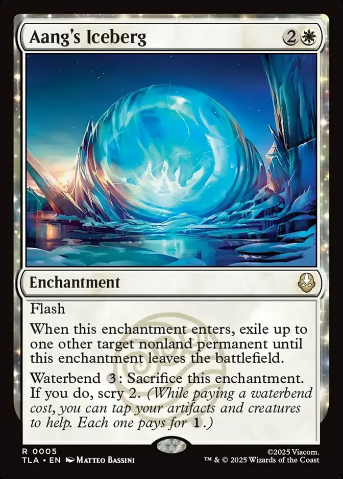 2025 Avatar: The Last Airbender Aang's Iceberg [Foil] rare #5 rare card image