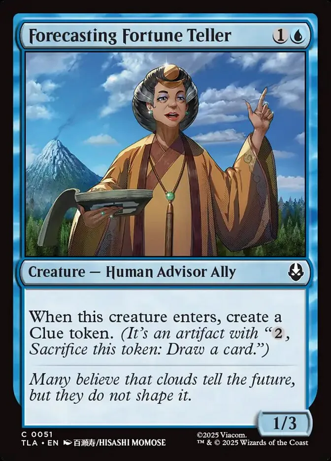 2025 Avatar: The Last Airbender Forecasting Fortune Teller [Foil] common #51 common card image