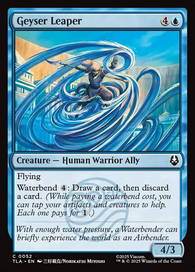 2025 Avatar: The Last Airbender Geyser Leaper [Foil] common #52 common card image