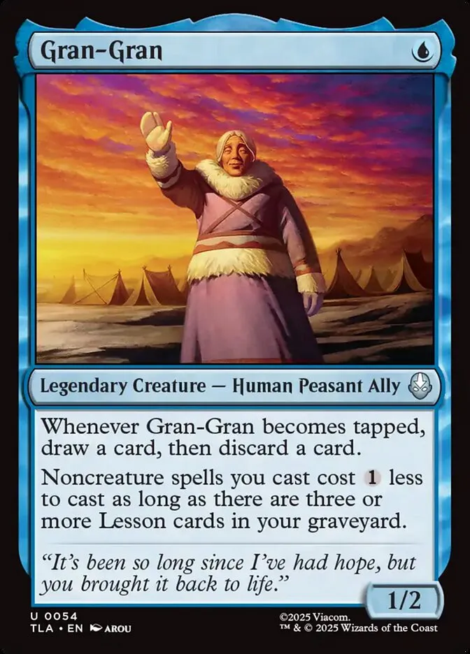 2025 Avatar: The Last Airbender Gran-Gran [Foil] uncommon #54 uncommon card image