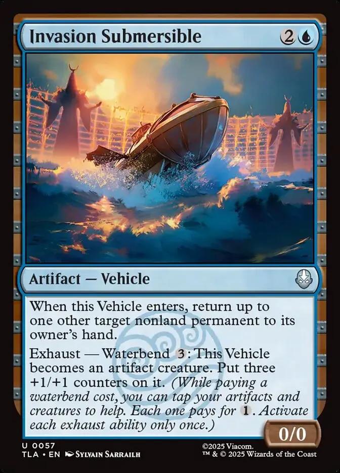 2025 Avatar: The Last Airbender Invasion Submersible [Foil] uncommon #57 uncommon card image