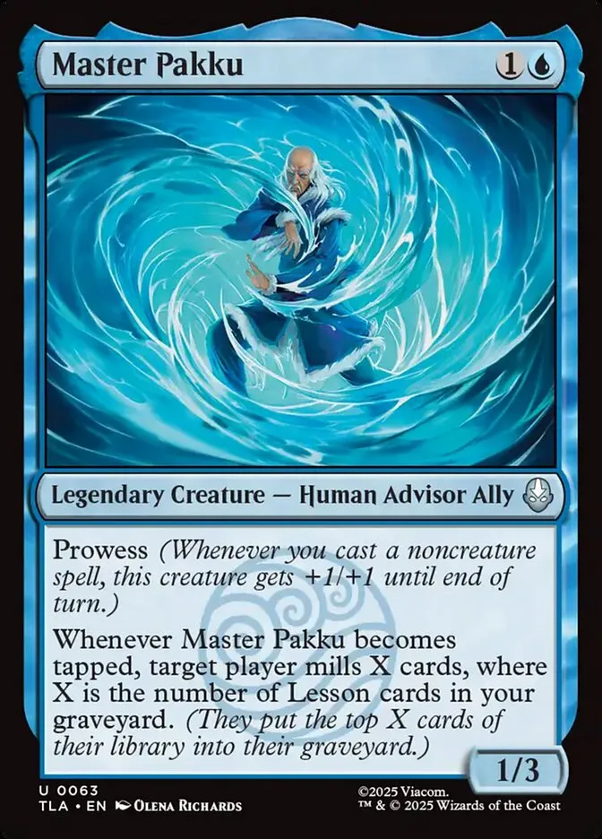 2025 Avatar: The Last Airbender Master Pakku [Foil] uncommon #63 uncommon card image