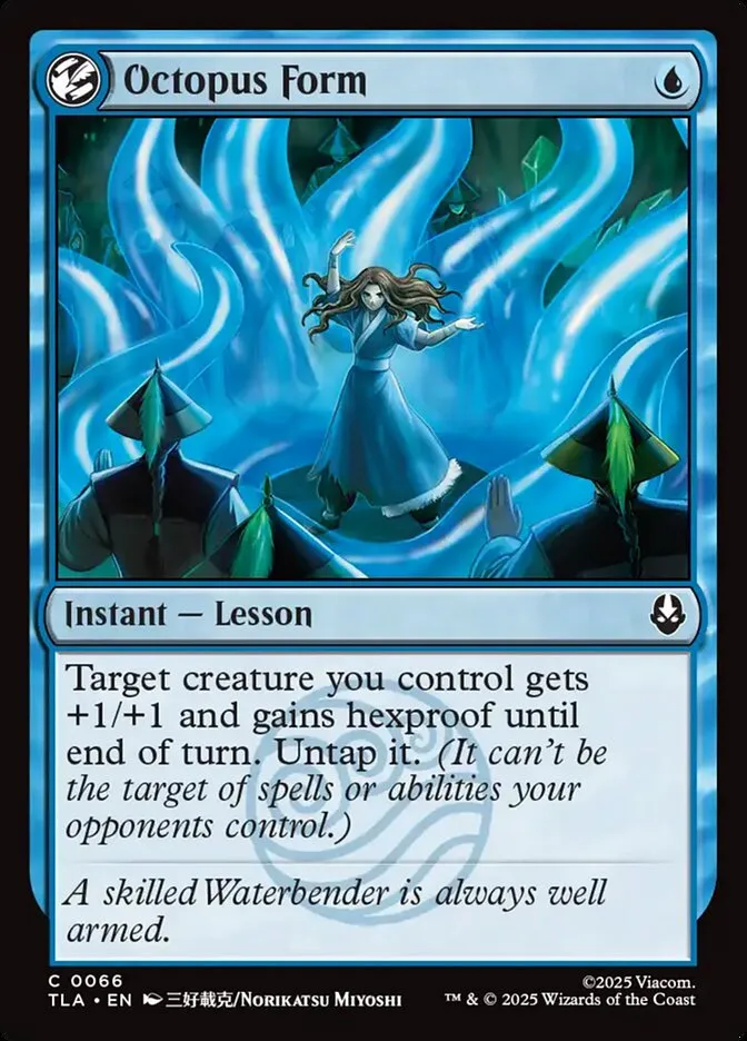 2025 Avatar: The Last Airbender Octopus Form [Foil] common #66 common card image