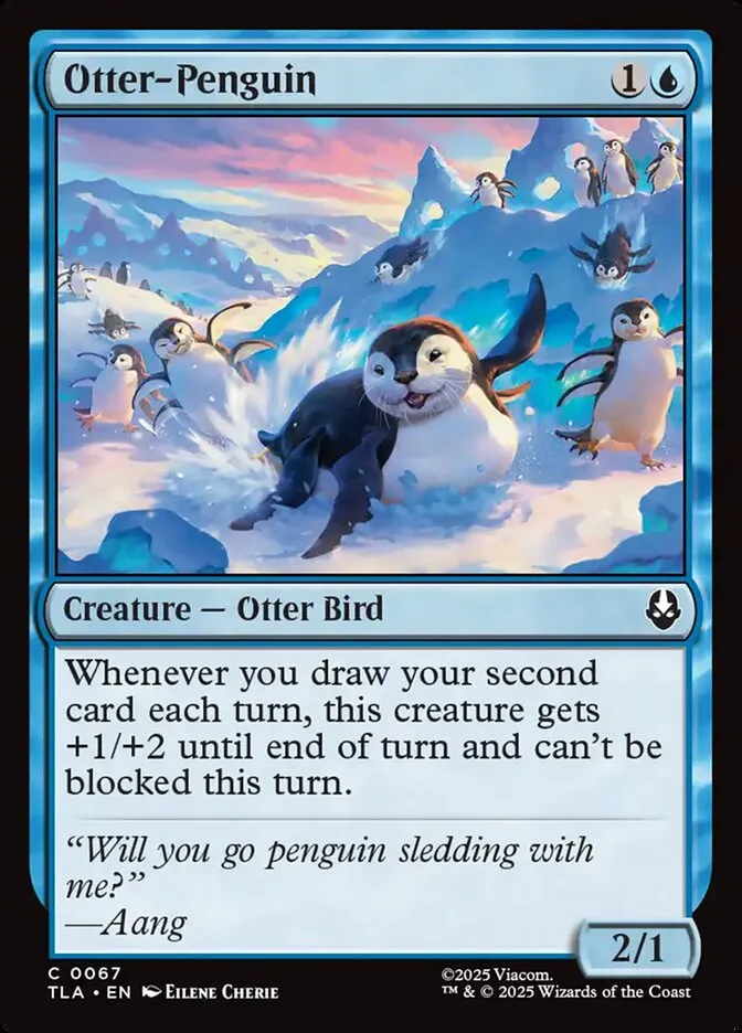 2025 Avatar: The Last Airbender Otter-Penguin [Foil] common #67 common card image
