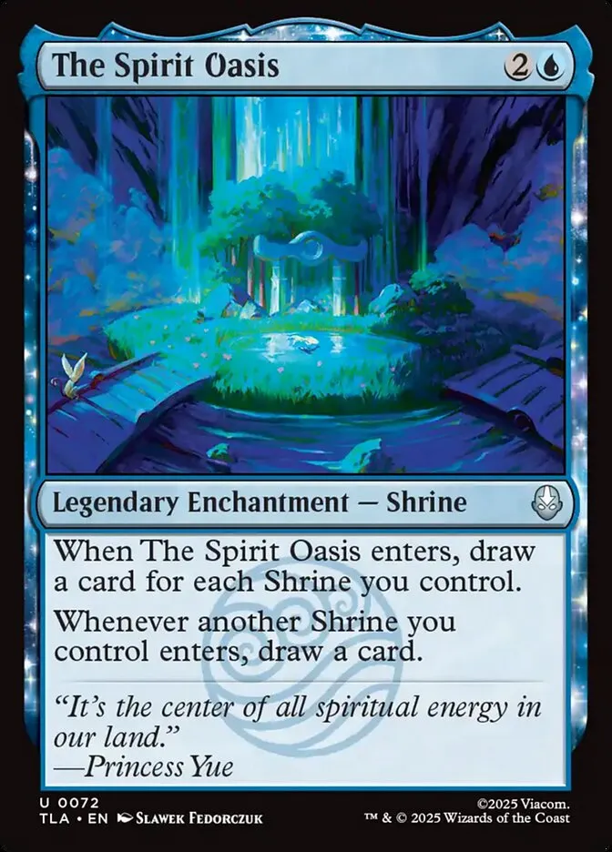 2025 Avatar: The Last Airbender The Spirit Oasis [Foil] uncommon #72 uncommon card image