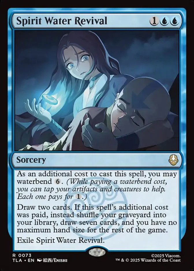 2025 Avatar: The Last Airbender Spirit Water Revival [Foil] rare #73 rare card image