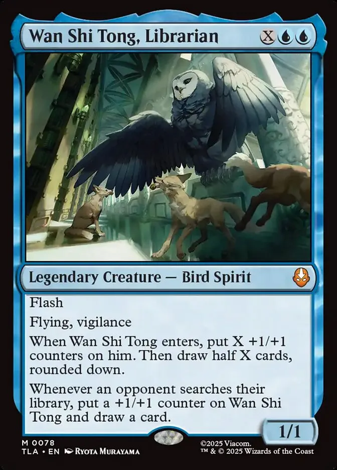 2025 Avatar: The Last Airbender Wan Shi Tong, Librarian [Foil] mythic #78 mythic card image